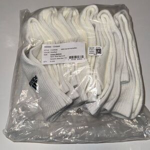 Unisex Adidas White Socks New